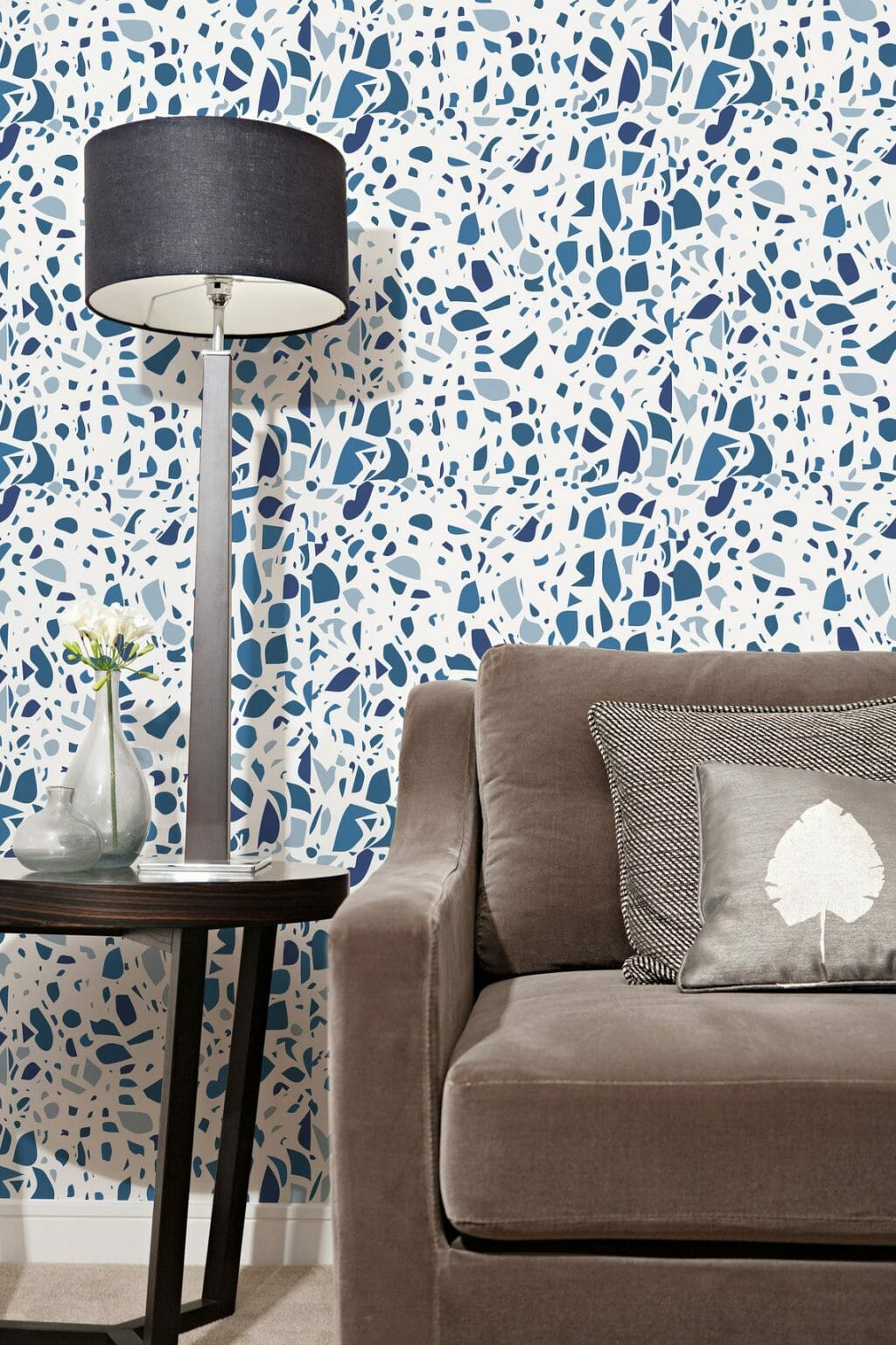 Bold terrazo peel and stick wallpaper | Fancy Walls