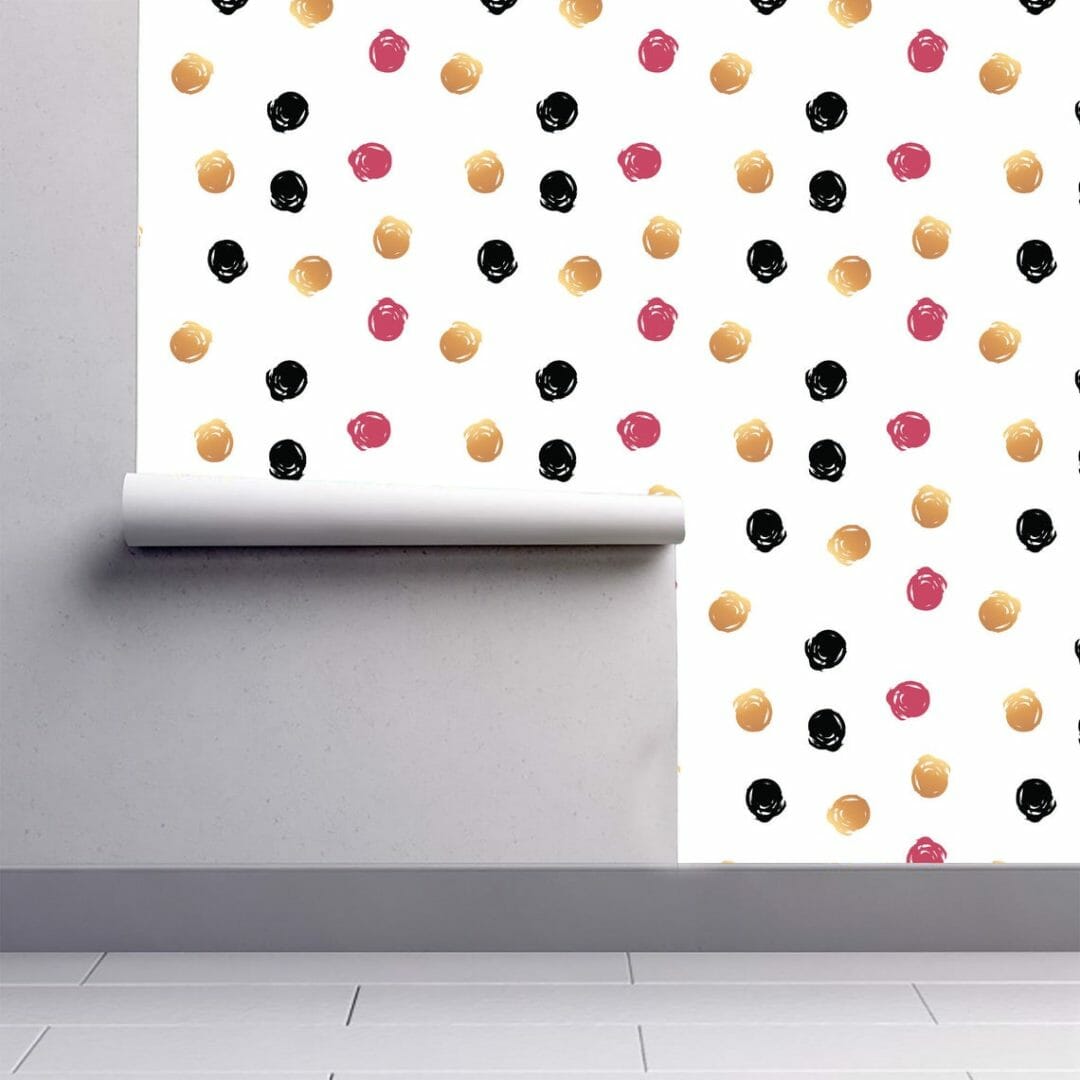 Aesthetic dots wallpaper peel and stick