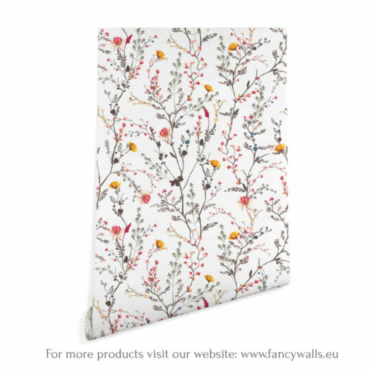 Wildflower removable wallpaper