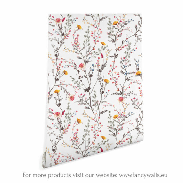 Wildflower wallpaper - Peel and Stick or Non-Pasted