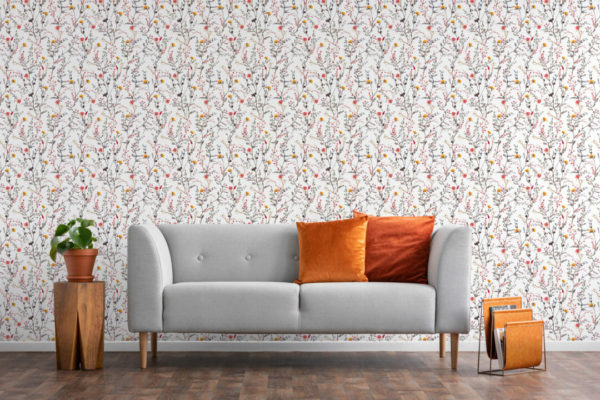 Wildflower wallpaper for walls
