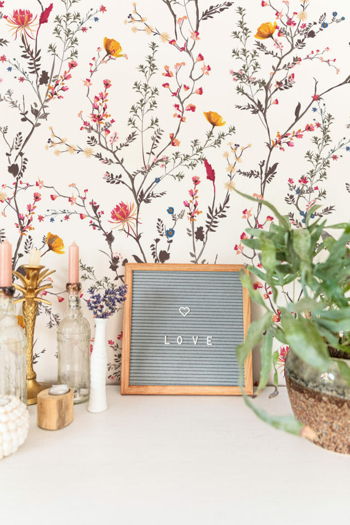 Simple Wildflower Peel And Stick Removable Wallpaper | Love vs. Design