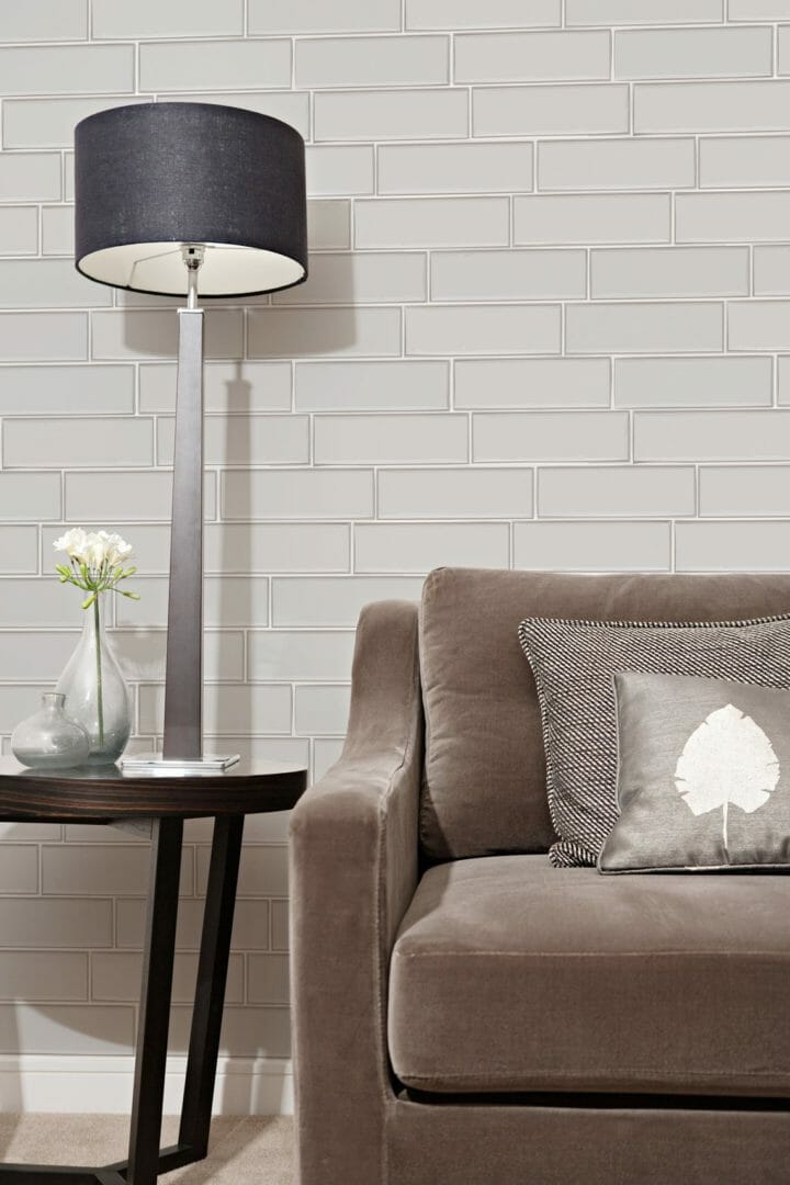 White brick wallpaper - Peel and Stick or Non-Pasted