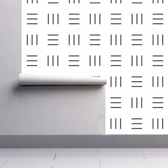 Striped square peel stick wallpaper