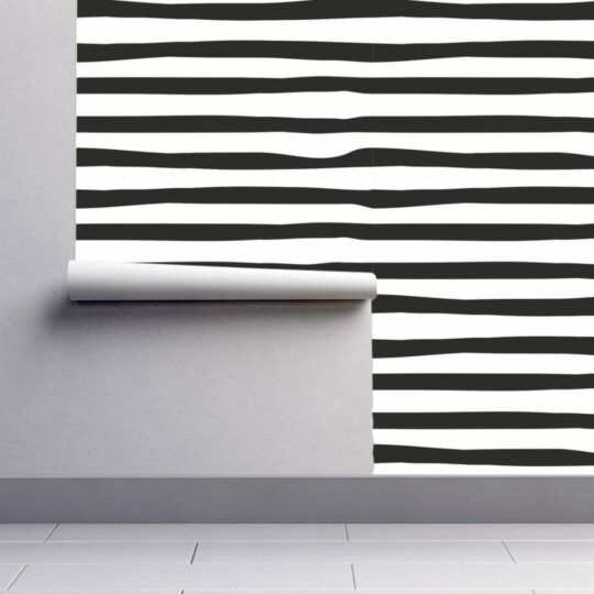 Horizontal abstract striped sticky wallpaper