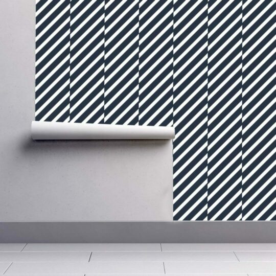 Diagonal broken lines peel and stick removable wallpaper