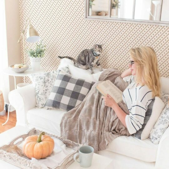 Diagonal lines and dots wallpaper for walls