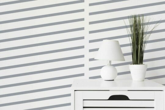 Gray diagonal broken lines peel and stick removable wallpaper