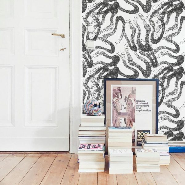 Modern abstract stick on wallpaper