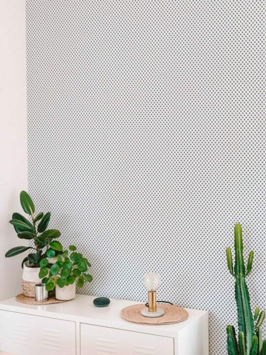 Polka dot stick on wallpaper