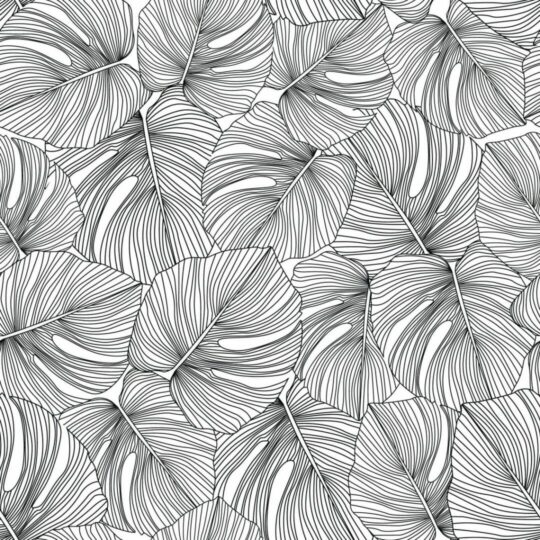 Seamless monstera leaf removable wallpaper