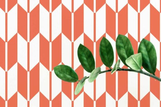 Geometric arrow stick on wallpaper