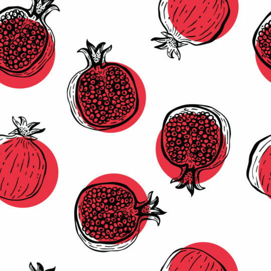 Pomegranate removable wallpaper