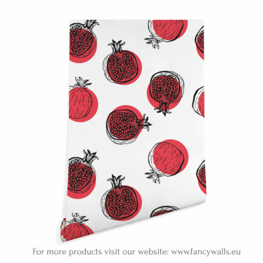 Pomegranate stick on wallpaper