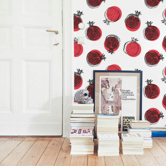 Pomegranate self adhesive wallpaper
