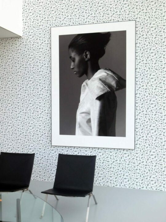 Round terrazzo peel and stick removable wallpaper