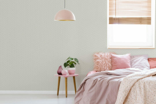 Beige herringbone tile peel and stick removable wallpaper
