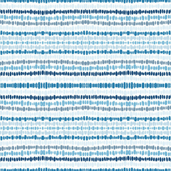 Blue abstract striped removable wallpaper