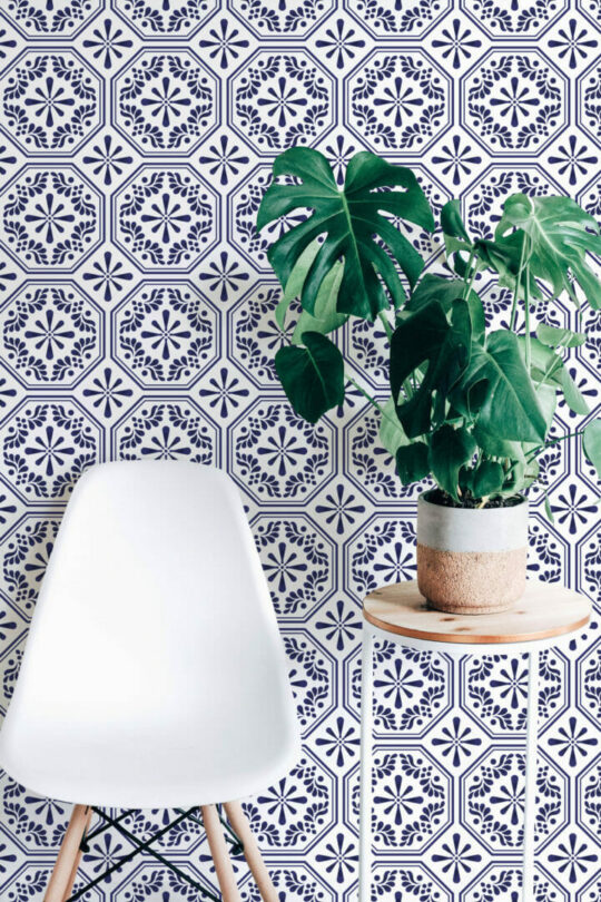 Spanish tile wallpaper for walls