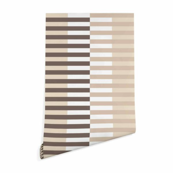 Brown striped wallpaper peel and stick