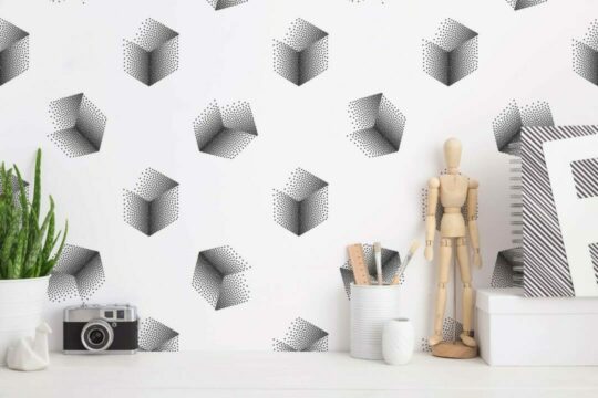 3D cube temporary wallpaper