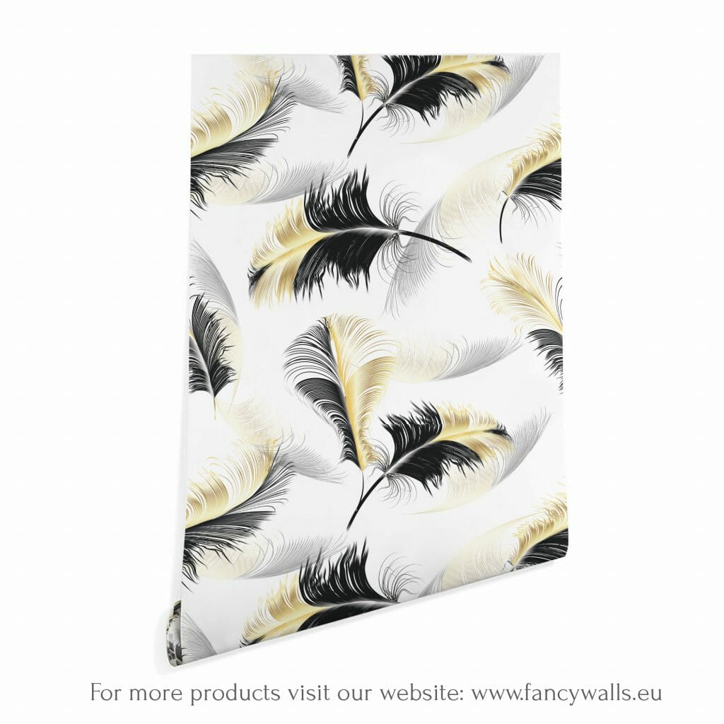 Feather Wallpaper - Peel and Stick or Non-Pasted