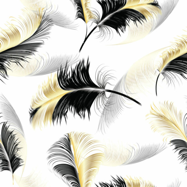 Feather removable wallpaper