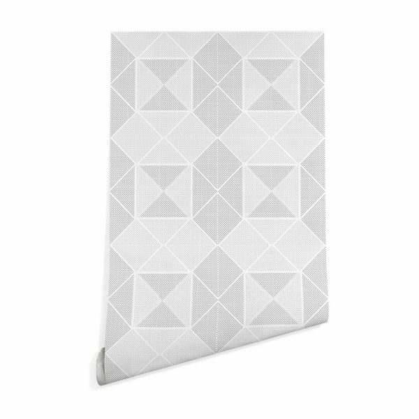 Gray geometric abstract sticky wallpaper
