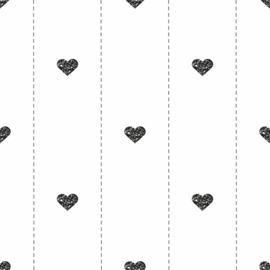 Black and white heart removable wallpaper