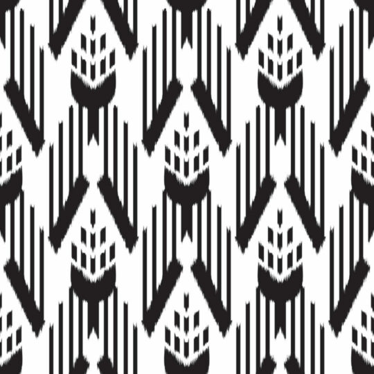 Black and white ikat removable wallpaper