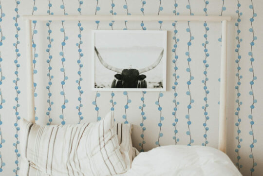 Blueberry peel stick wallpaper
