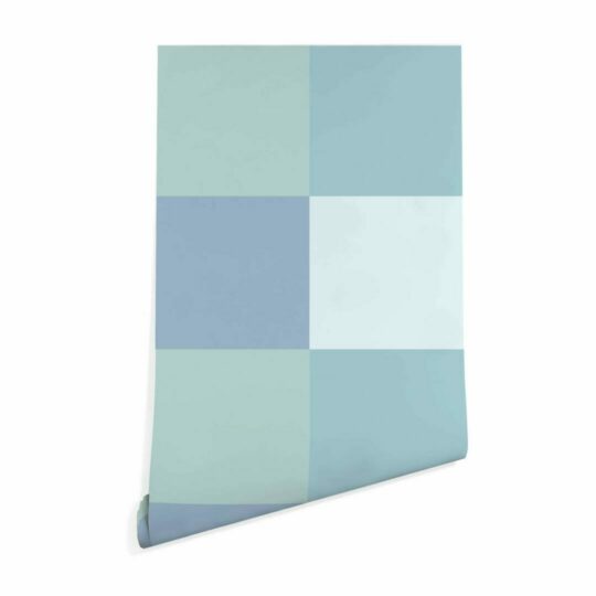 Blue gingham wallpaper peel and stick