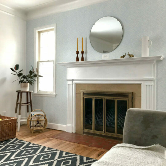Seamless waves self adhesive wallpaper