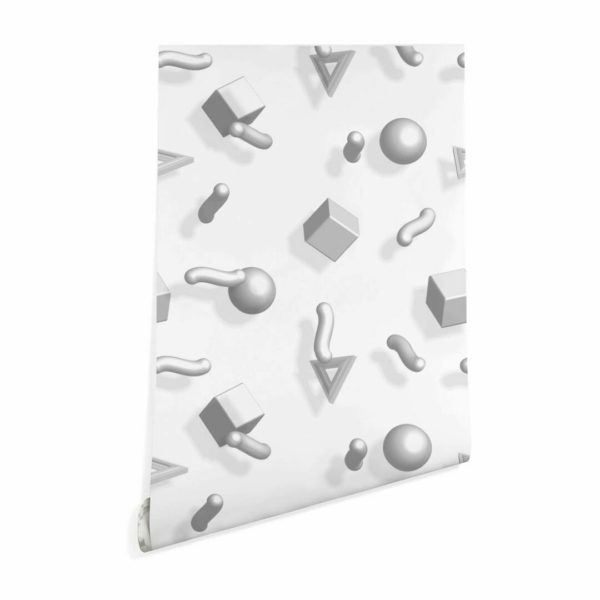 3D memphis peel and stick removable wallpaper