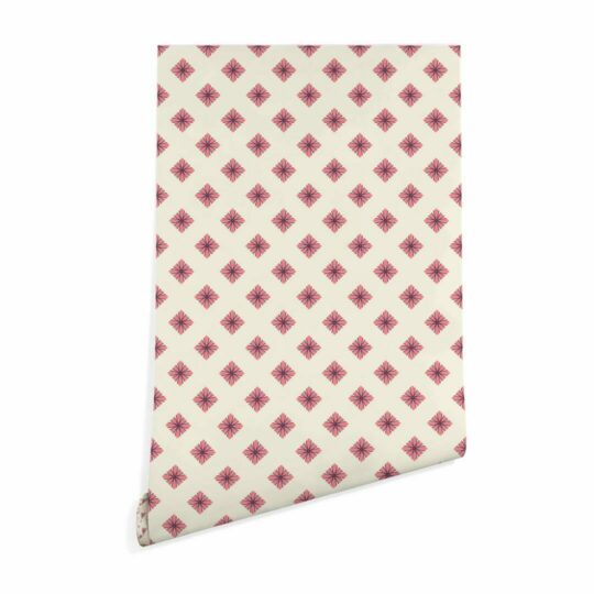 Beige and pink geometric wallpaper peel and stick