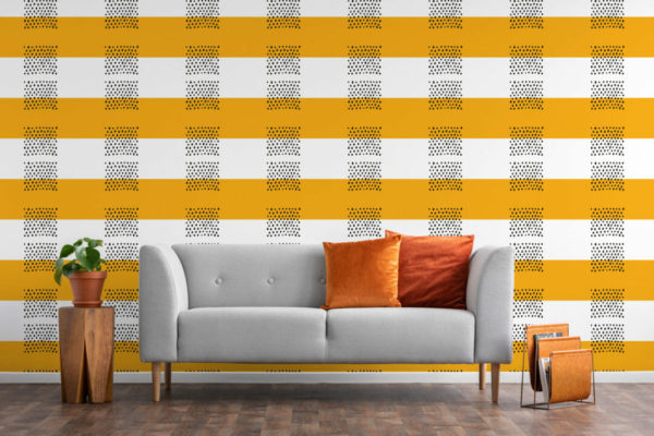 Abstract boho striped sticky wallpaper