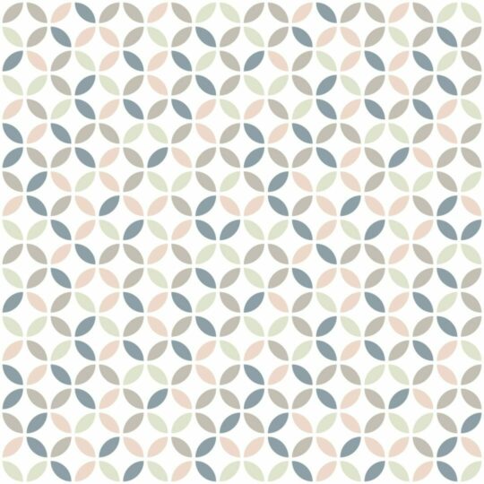 Pastel geometric circles removable wallpaper