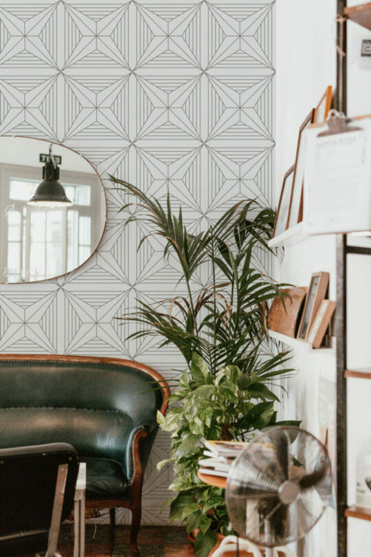 Art Deco star wallpaper for walls