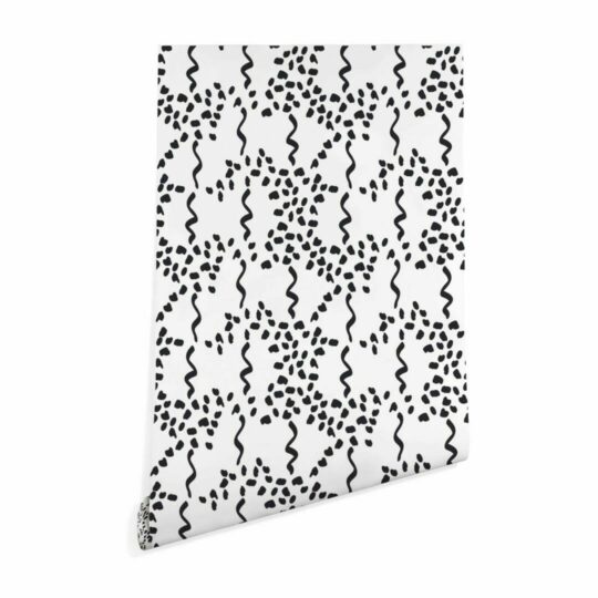 Squiggle wallpaper peel and stick