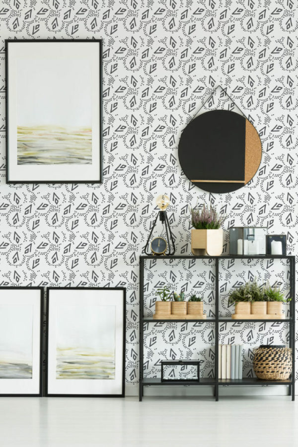 Seamless abstract peel and stick removable wallpaper