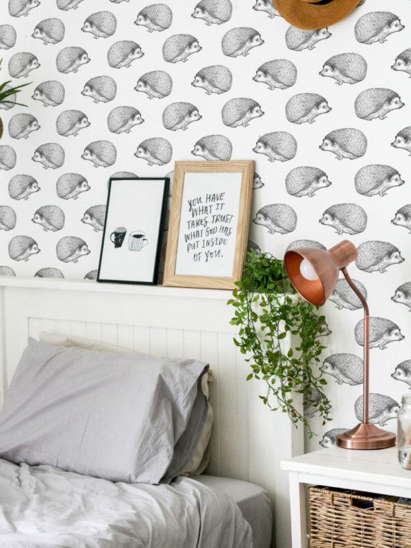 Hedgehog wallpaper for walls