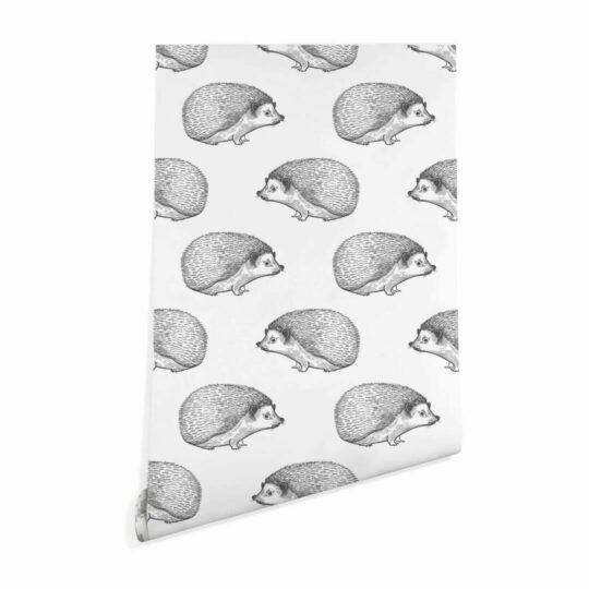 Hedgehog peel and stick removable wallpaper