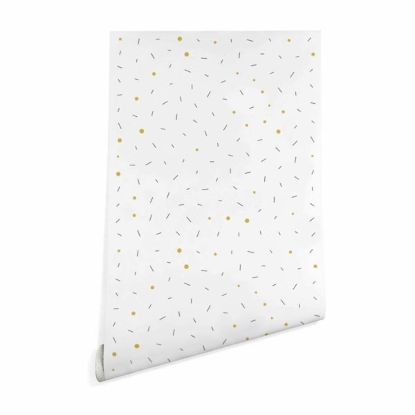 Minimalist confetti wallpaper peel and stick