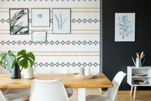 Ethnic design stick on wallpaper