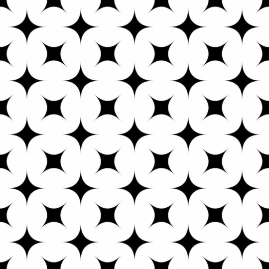 Black and white geometric stars removable wallpaper