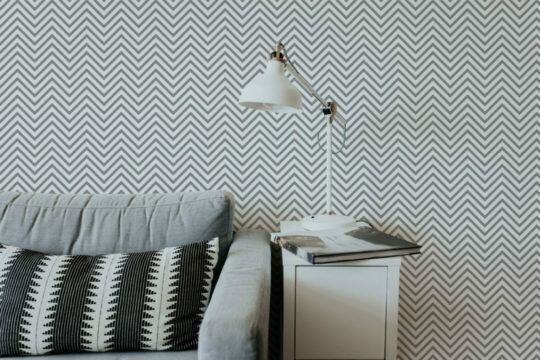 Striped chevron wallpaper for walls