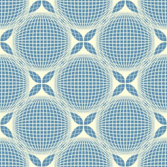 Blue abstract geometric removable wallpaper