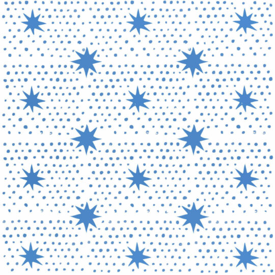 Blue stars removable wallpaper