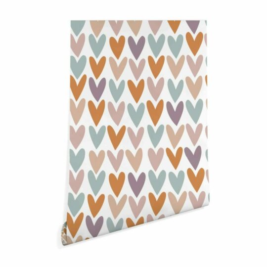 Heart wallpaper peel and stick