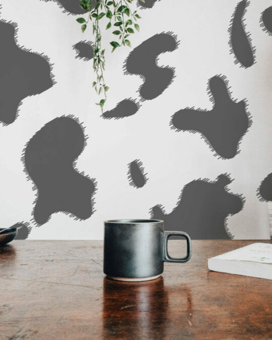 Cow print self adhesive wallpaper